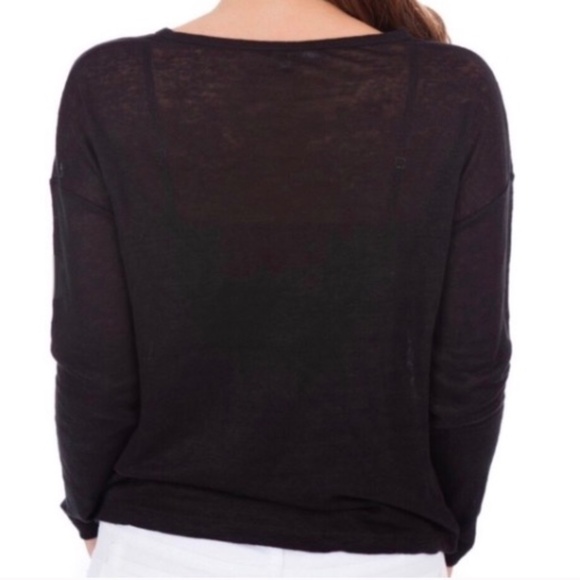 Vince Long Sleeve Linen Top - Picture 3 of 10